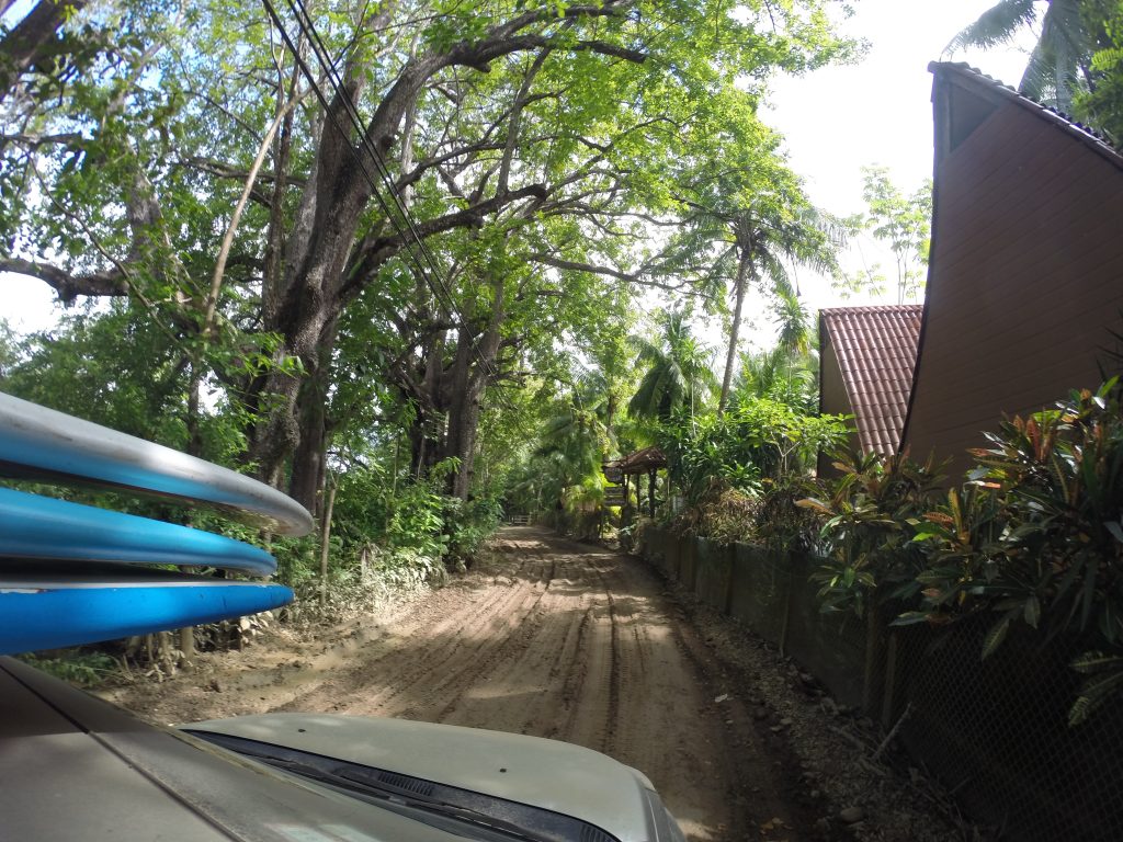 Driving to Cabuya